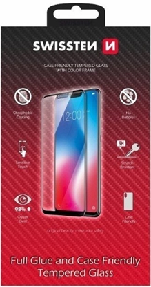 Изображение Swissten Full Face Color Frame Tempered Glass for Samsung Galaxy A57 5G
