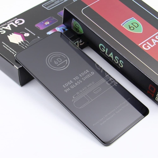 Изображение Szko hartowane 6D do Samsung Galaxy S25 Ultra czarna ramka 10w1 kompatybilne z fingerprint