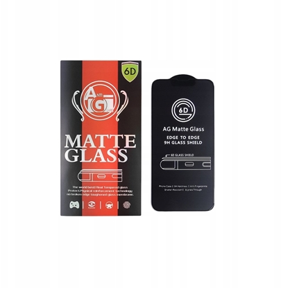 Изображение Szko hartowane 6D matowe do Samsung Galaxy A24 4G / A25 5G czarna ramka