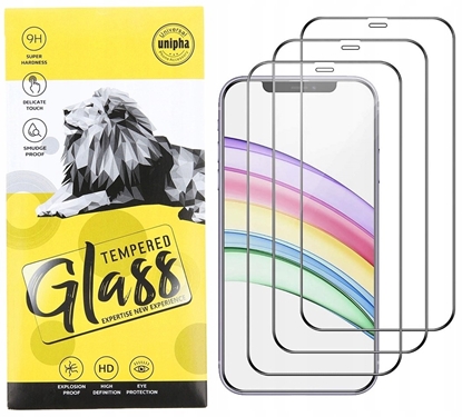 Attēls no Szko hartowane 9D do iPhone 12 Mini 5,4" czarna ramka