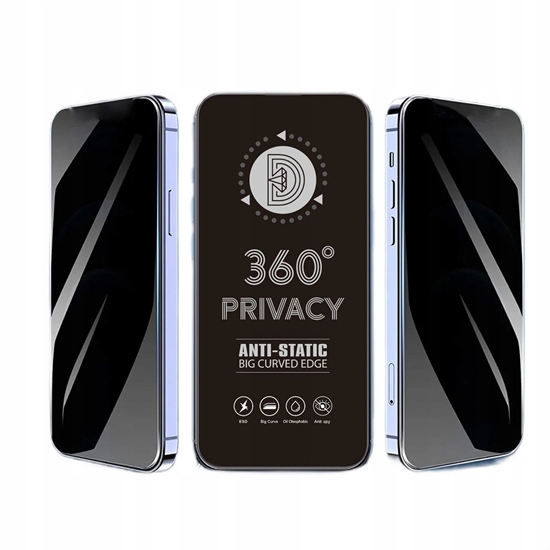 Изображение Szko hartowane Privacy 360 do iPhone 16 Pro Max
