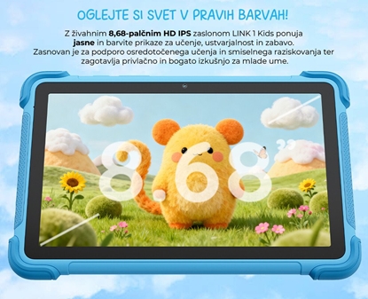 Attēls no TABLET LINK 1 KIDS 8" 4/64GB/LINK1KIDS 4/64 BLUE BLACKVIEW