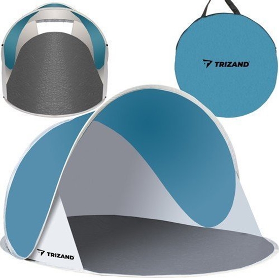Изображение Trizand Namiot plaowy 145x100x70cm - turkusowo - szary