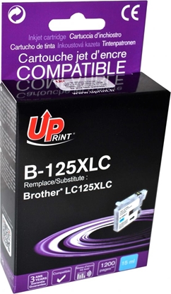Изображение Tusz UPrint Tusz B-125XLC / LC-125XLC (Cyan)