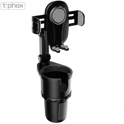 Picture of UCHWYT SAM T-PHOX TH-07 Z UCHWYTEM NA KUBEK CUP HOLDER BLACK