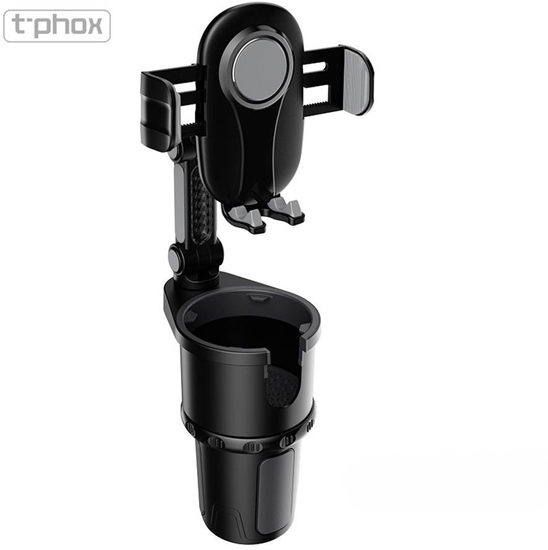 Picture of UCHWYT SAM T-PHOX TH-07 Z UCHWYTEM NA KUBEK CUP HOLDER BLACK