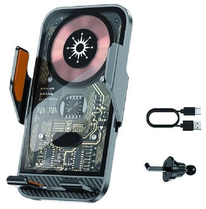 Picture of UCHWYT SAM. T-PHOX T-C10 15W WIRELESS BEZPRZEWODOWY BLACK