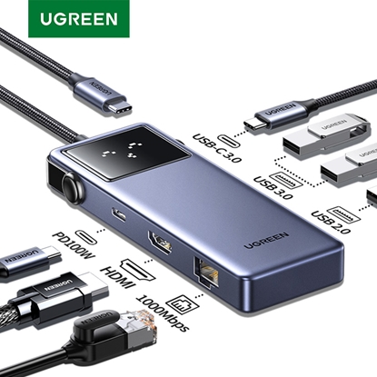 Attēls no UGREEN CM888 Uno USB-C / USB-C 3.2 Gen1  PD 85W  HDMI 4K@60Hz  USB-A 3.0