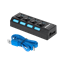 Attēls no USB 3.0 HUB | 7 porti | līdz 5 Gb/s | Plug&Play | Mac OS | Windows | melns