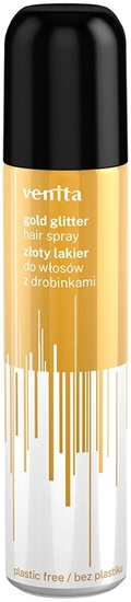Picture of Venita VENITA Glitter Hair Spray Lakier do wosów z drobinkami zoty brokat 75 ml
