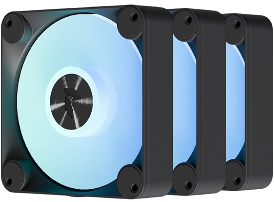 Изображение Wentylator Apnx APNX FP1-R wentylator PWM Reverse Blade PWM ARGB - pakiet 3 czarny