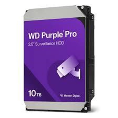 Attēls no Western Digital Purple Pro WD102PURP internal hard drive 10 TB 7200 RPM 512 MB 3.5" Serial ATA III