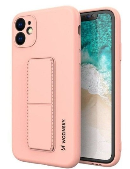 Picture of Wozinsky Samsung Galaxy A52s 5G / A52 5G / A52 4G Kickstand Case Silicone Stand Cover Pink