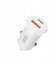 Изображение XO adowarka samochodowa CC69 PD 30W QC 1x USB 1x USB-C biaa + kabel USB - USB-C