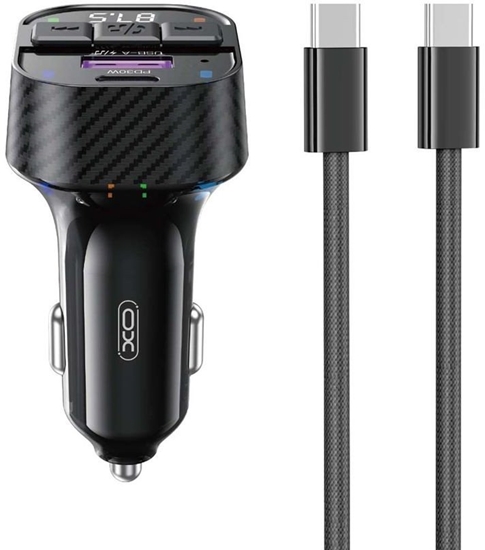 Изображение XO BCC17 FM Transmitter Bluetooth MP3 Car charger 30W