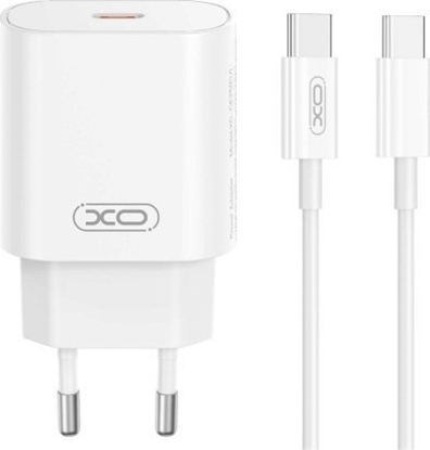 Picture of XO szybka adowarka sieciowa CE25 PD QC 3.0 25W 1x USB-C biaa + kabel C-C