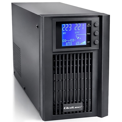 Attēls no Zasilacz awaryjny UPS Pure Sine Wave | 1kVA | 800W | AVR | LCD | Czysty Sinus 