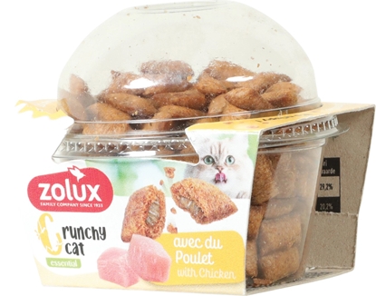 Attēls no ZOLUX Ciasteczka dla kotów CRUNCHY CAT z kurczakiem 80g
