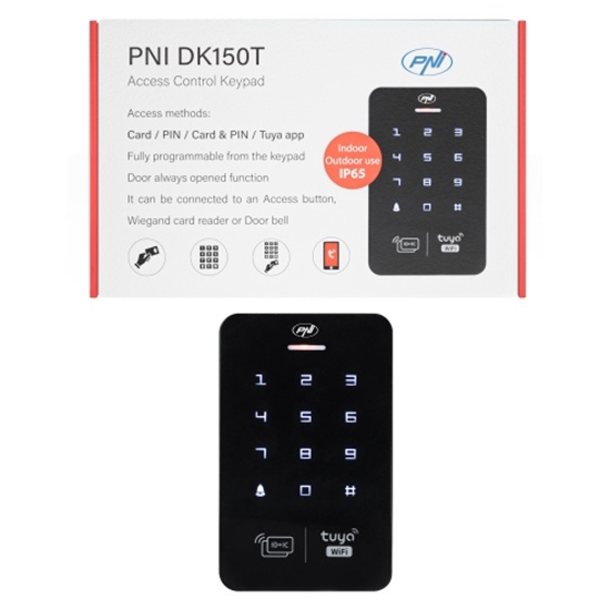 Picture of  DK150T piekļuves kontroles tastatūra ar Wi-Fi, atbloķēšana ar PIN, RFID karti un no Tuya Smart liet