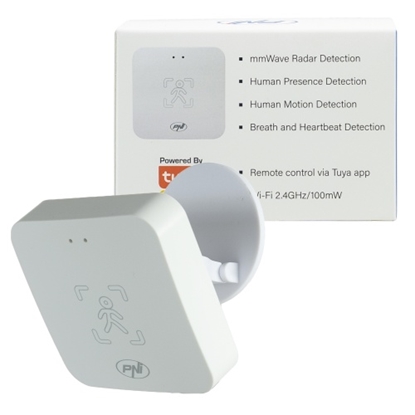 Picture of  HS402 Wi-Fi klātbūtnes sensors ar milimetru radara viļņiem, darbības rādiuss 10 m, nosaka kustību
