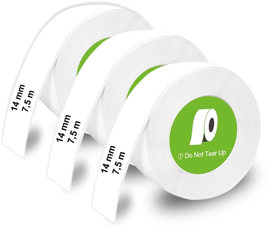 Picture of 1x3 Olympia Etikettenrolle 14 mm x 40 mm weiß (540 Stück)