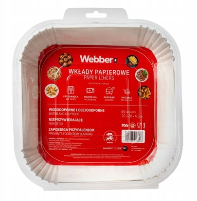 Picture of 60X WKAD AIR FRYER PAPIER WKADY PAPIEROWE DO FRYTKOWNICY BEZTUSZCZOWEJ