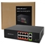 Picture of 8 portu FAST Ethernet PoE komutators | 8x RJ45 PoE | 2x RJ45 Uplink | 120W | 10/100 Mb/s | QOLTEC