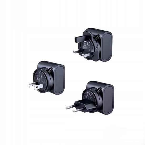 Picture of AD PODRÓNA REMAX CHARGER SET 30W RP-U192 EU/UK/US BLACK