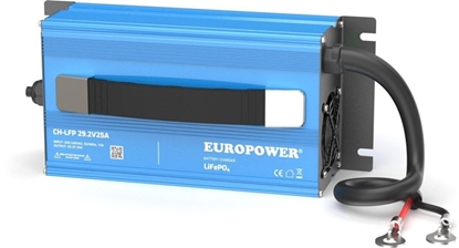 Изображение ADOWARKA PROSTOWNIK DO AKUMULATORÓW LiFePO4 EUROPOWER CH-LFP/24/25 29,2V 25A KONEKTOR M8