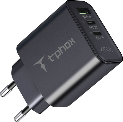Изображение adowarka T-Phox AD SIEC T-PHOX FLEXI 40W 2xUSB-C/USB BLACK