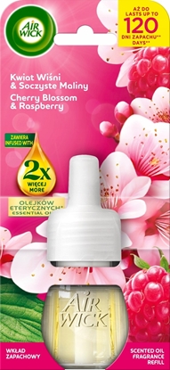 Изображение AIR WICK Essential Oils Wkad do elektrycznego odwieacza powietrza Kwiat Wini i Soczyste Maliny 19 ml
