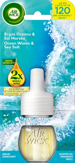 Изображение AIR WICK Essential Oils Wkad do elektrycznego odwieacza powietrza Powietrza Bryza Oceanu i Sól Morska 19 ml