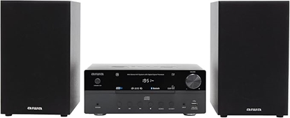 Изображение AIWA mikro mūzikas sistēma ar Bluetooth, melna