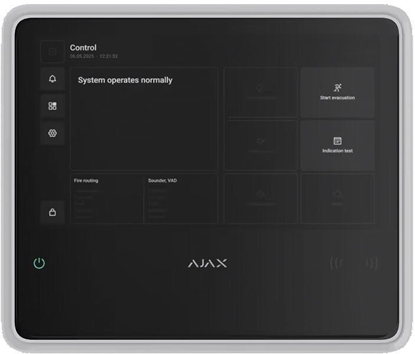 Attēls no Ajax Ajax EN54 Fire Hub Jeweller - white