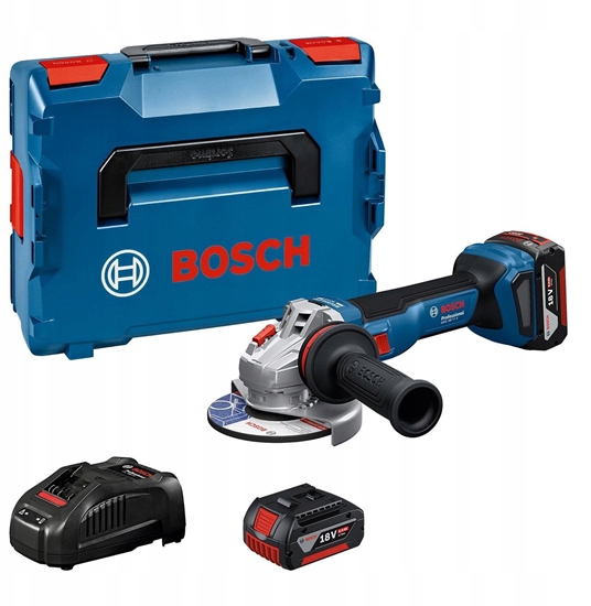 Picture of Akumulatora leņķa slīpmašīna Bosch GWS 18V-11 S Professional; 125 mm; 18 V; 2x5,0 Ah akum. + L-Boxx 136