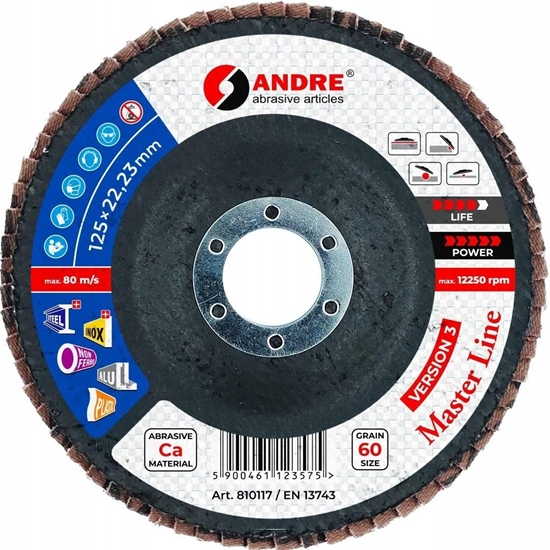 Picture of ANDRE CIERNICA LISTKOWA 125mm P 60 CERAMICZNA MASTER LINE WERSJA III