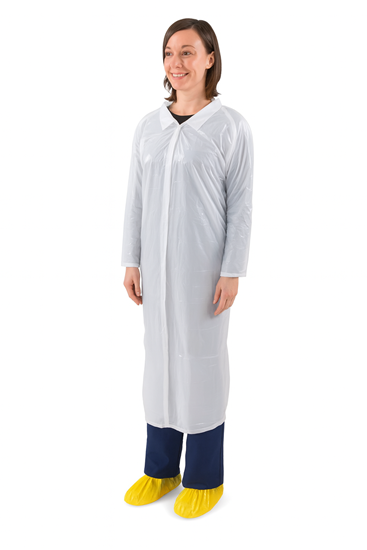 Изображение Apmeklētāju halāts SHIELD, PE,  izm. universāls