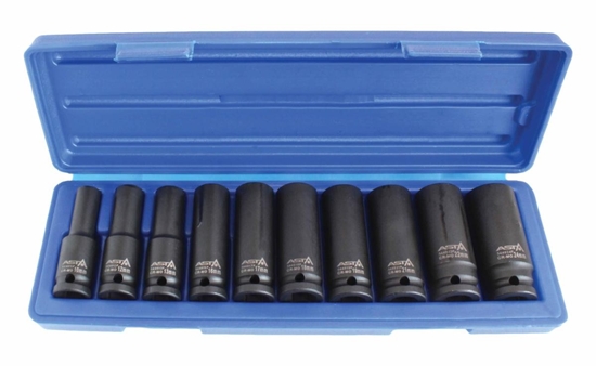 Изображение Asta Zestaw nasadek udarowych 6-ktnych 10-24mm dugich 10szt. (914010P-1)