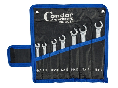 Изображение Atslēgu komplekts Condor Werkzeug C4084; 6-19 mm; 7 gab.