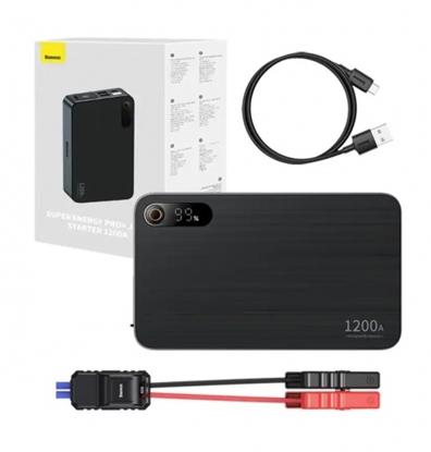 Изображение Auto palaišanas ierīce (jump starter) Baseus Black Super Energy Pro+ 1200A