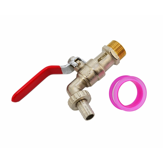 Изображение AWTOOLS KRAN OGRODOWY MOSIDZ NIKLOWANY 1/2" GWINT ZEWNTRZNY 3/4"
