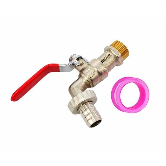 Изображение AWTOOLS KRAN OGRODOWY MOSIDZ NIKLOWANY 3/4" GWINT ZEWNTRZNY 1"