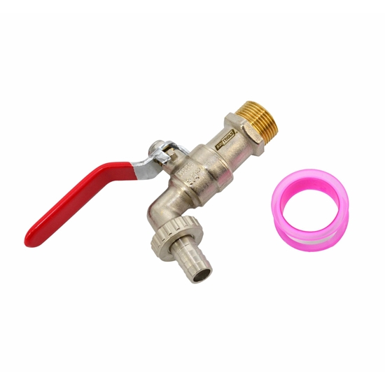 Изображение AWTOOLS KRAN OGRODOWY MOSIDZ NIKLOWANY 3/4" GWINT ZEWNTRZNY 3/4"