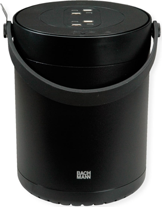 Picture of Bachmann MOV:E POWER UNIT 4x Charger USB-A/C, 220W, mit Security Lock Adapter, schwarz