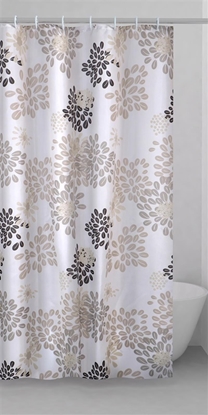 Изображение Bath curtain Gedy Caffee TTE13022430  brown/white  200 cm x 240 cm