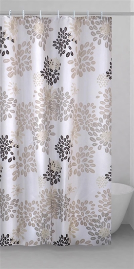 Изображение Bath curtain Gedy Caffee TTE13022430  brown/white  200 cm x 240 cm