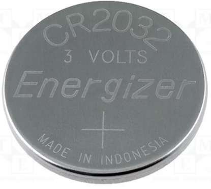 Изображение Battery: lithium | 3V | CR2032,coin | Ø20x3.2mm | 235mAh