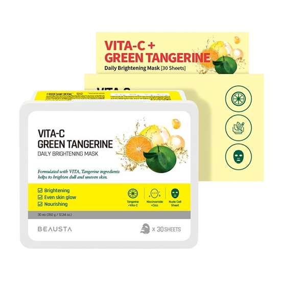 Picture of Beausta Cicarecipe Green Tangerine Daily Vita Mask set of 30 pieces