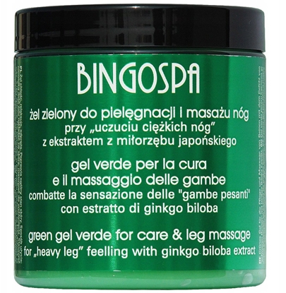 Attēls no BINGO SPA_el zielony do pielgnacji i masau nóg z ekstraktem z Miorzbu Japoskiego 250g