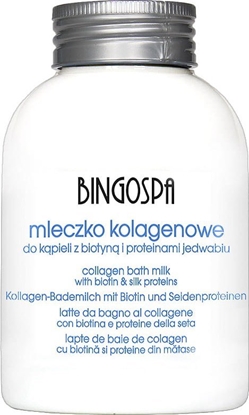 Attēls no BingoSpa Spa&Beauty Mleczko kolagenowe do kpieli z biotyn i proteinami jedwabiu 500ml